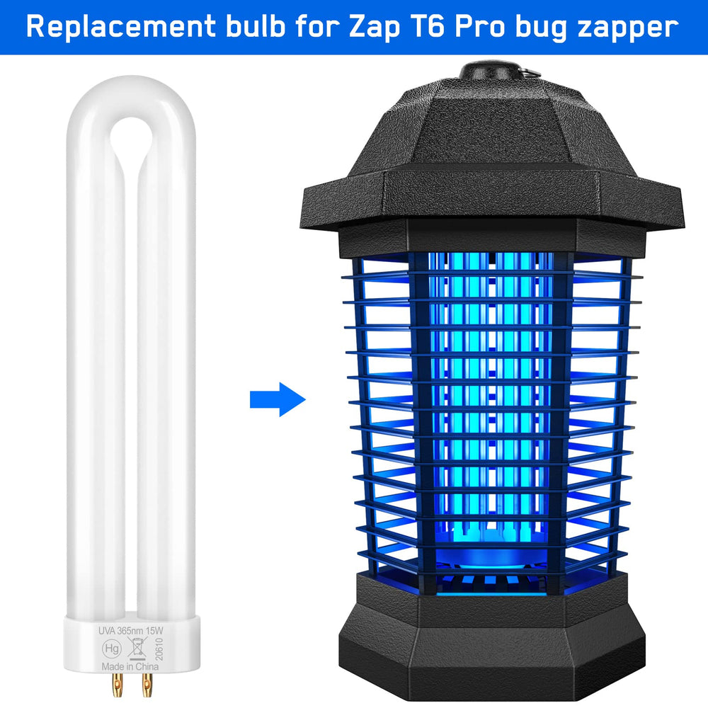 GOOTOP 15W Bug Zapper Replacement Bulb side view