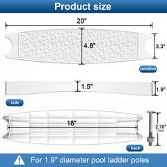 Goovilla pool ladder steps on a swimming pool ladder