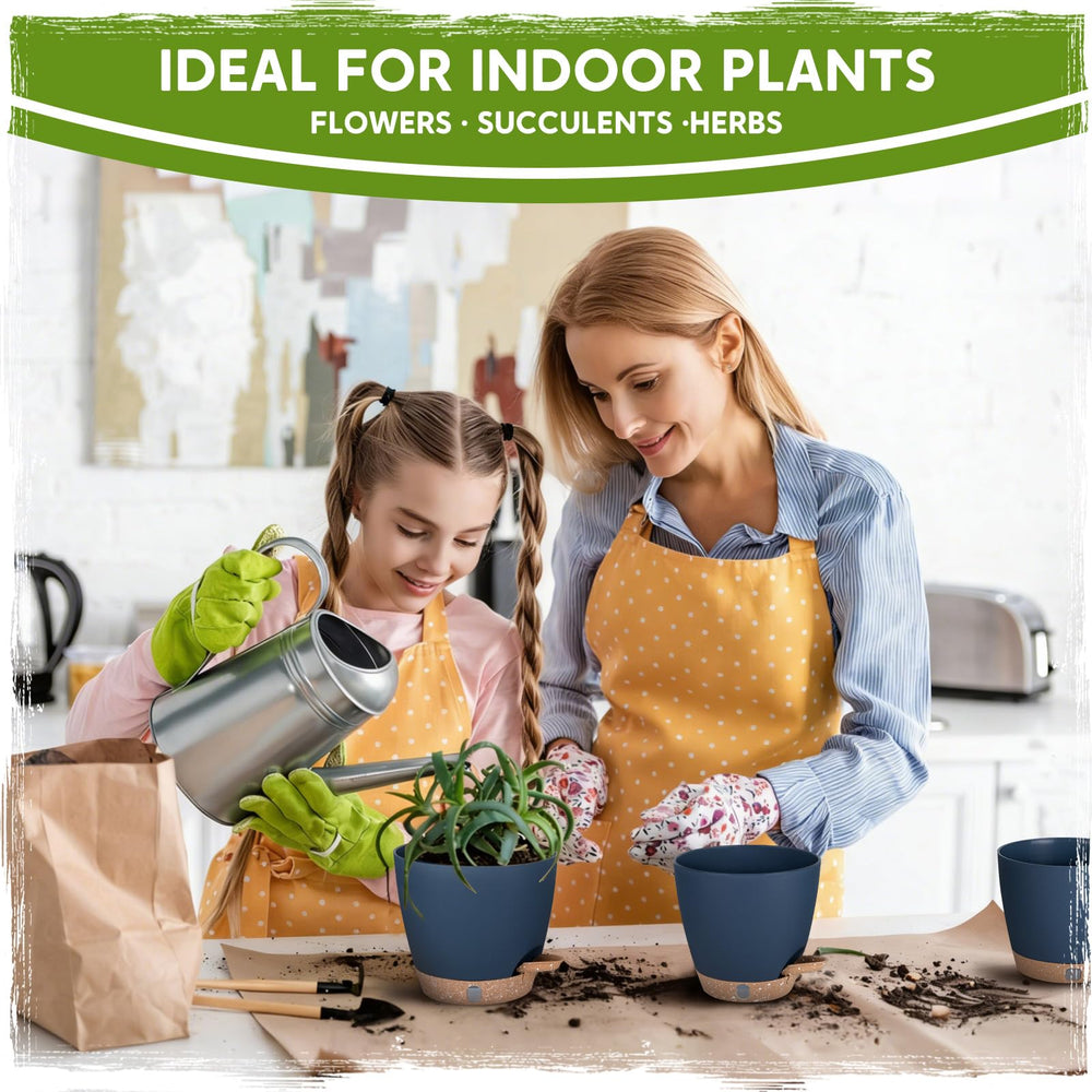 Goproauto self-watering pot tray and liner included