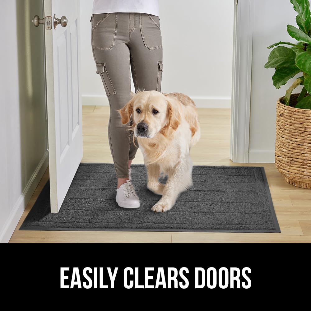 GORILLA GRIP Dirt Grabber Door Mat in outdoor setting