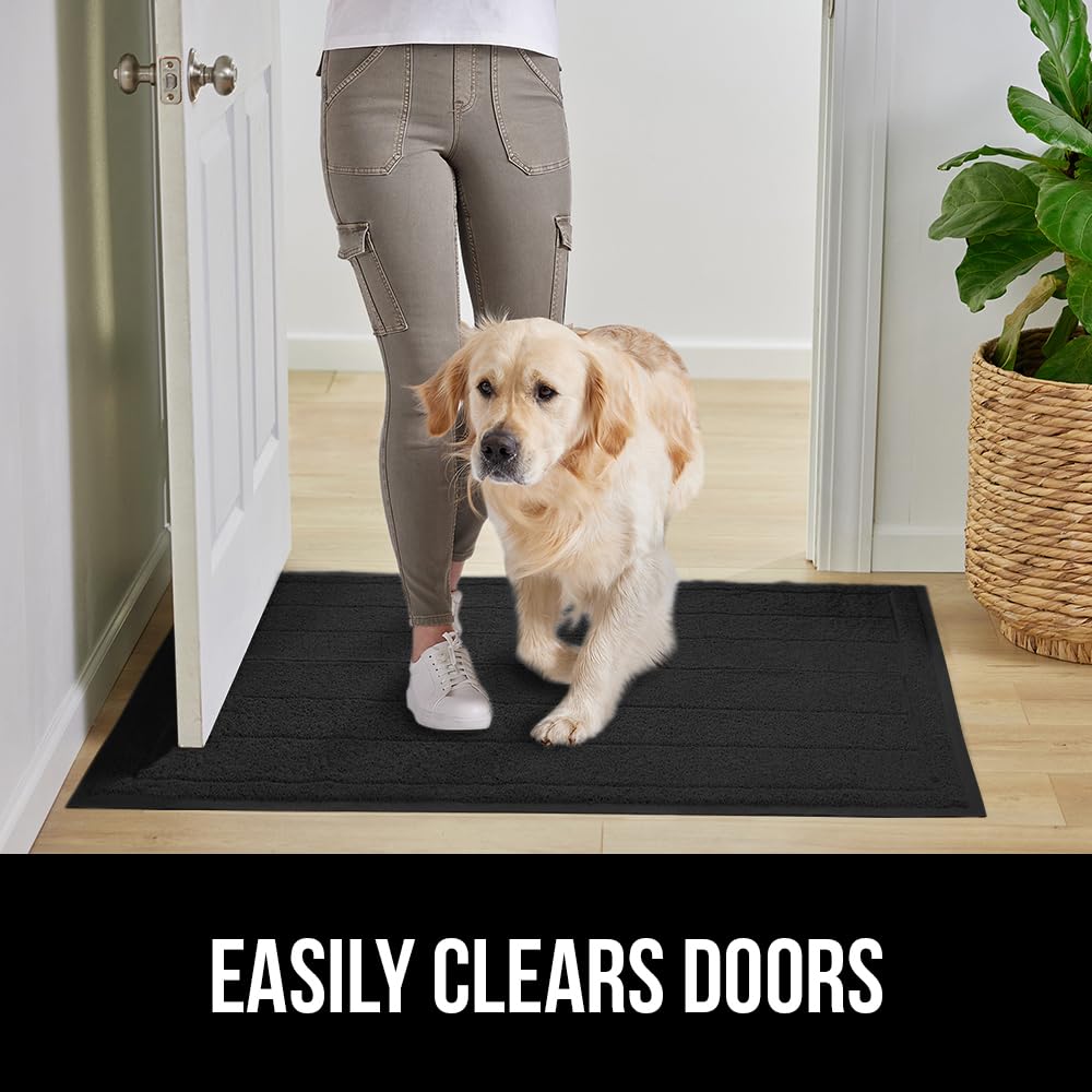 GORILLA GRIP Dirt Grabber Door Mat in outdoor setting