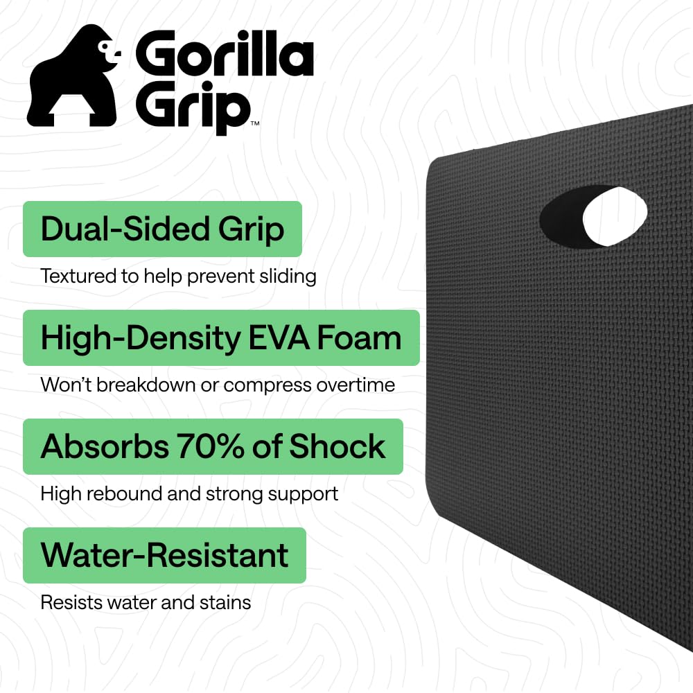 GORILLA GRIP Extra Thick Foam Kneeling Pad side view