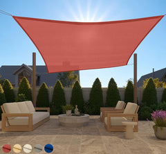 GORILLA GRIP Heavy Duty Sun Shade Sail 10x10 FT in Terra, front view