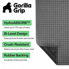 GORILLA GRIP HydroAbsorb Door Mat in outdoor entrance