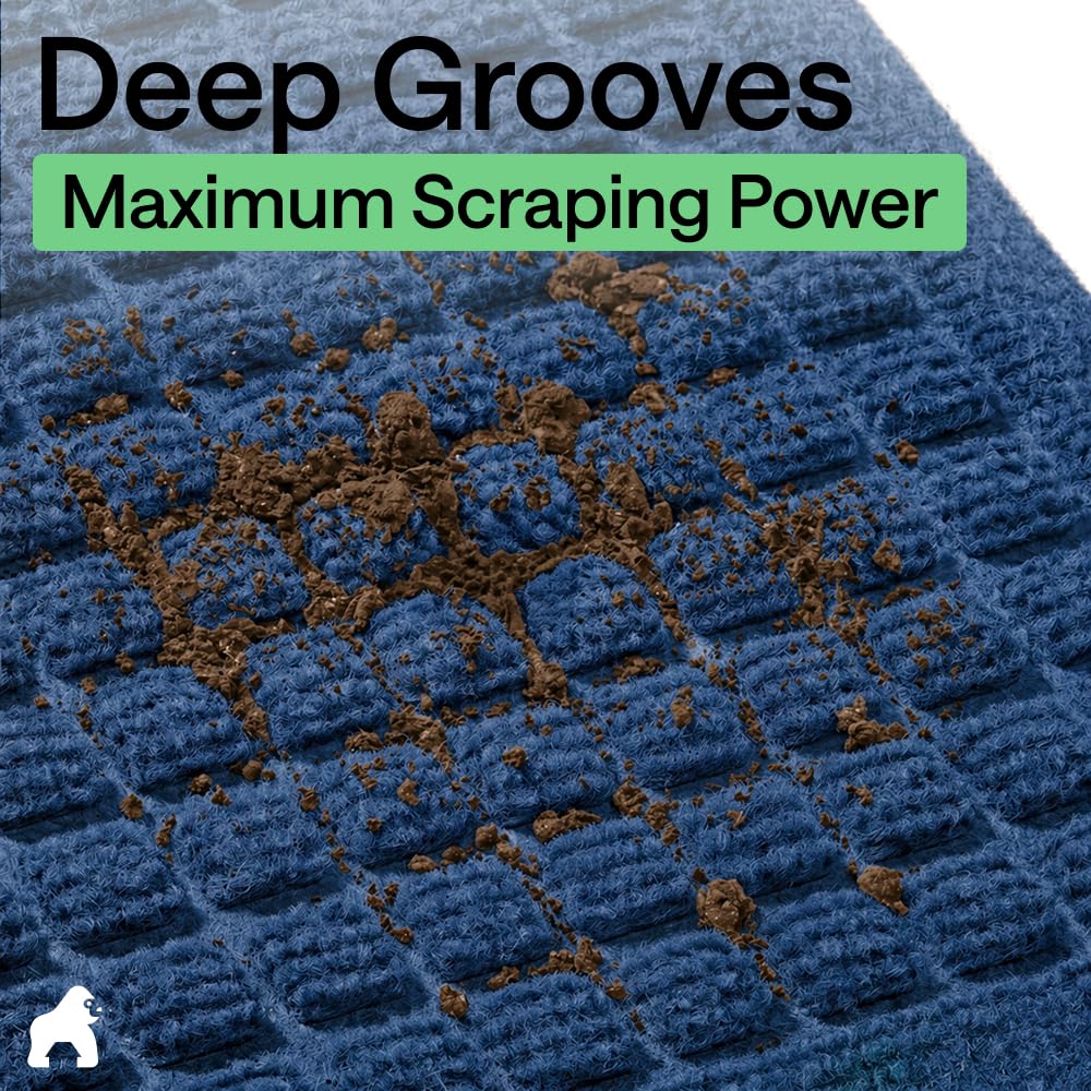 GORILLA GRIP HydroABSORB Door Mat showcasing water absorption feature
