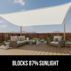 GORILLA GRIP shade sail curved edge design for added strength