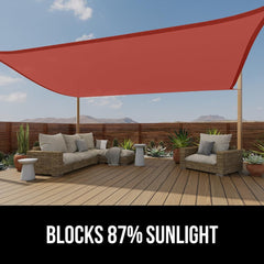 GORILLA GRIP Shade Sail showing tear resistant seams