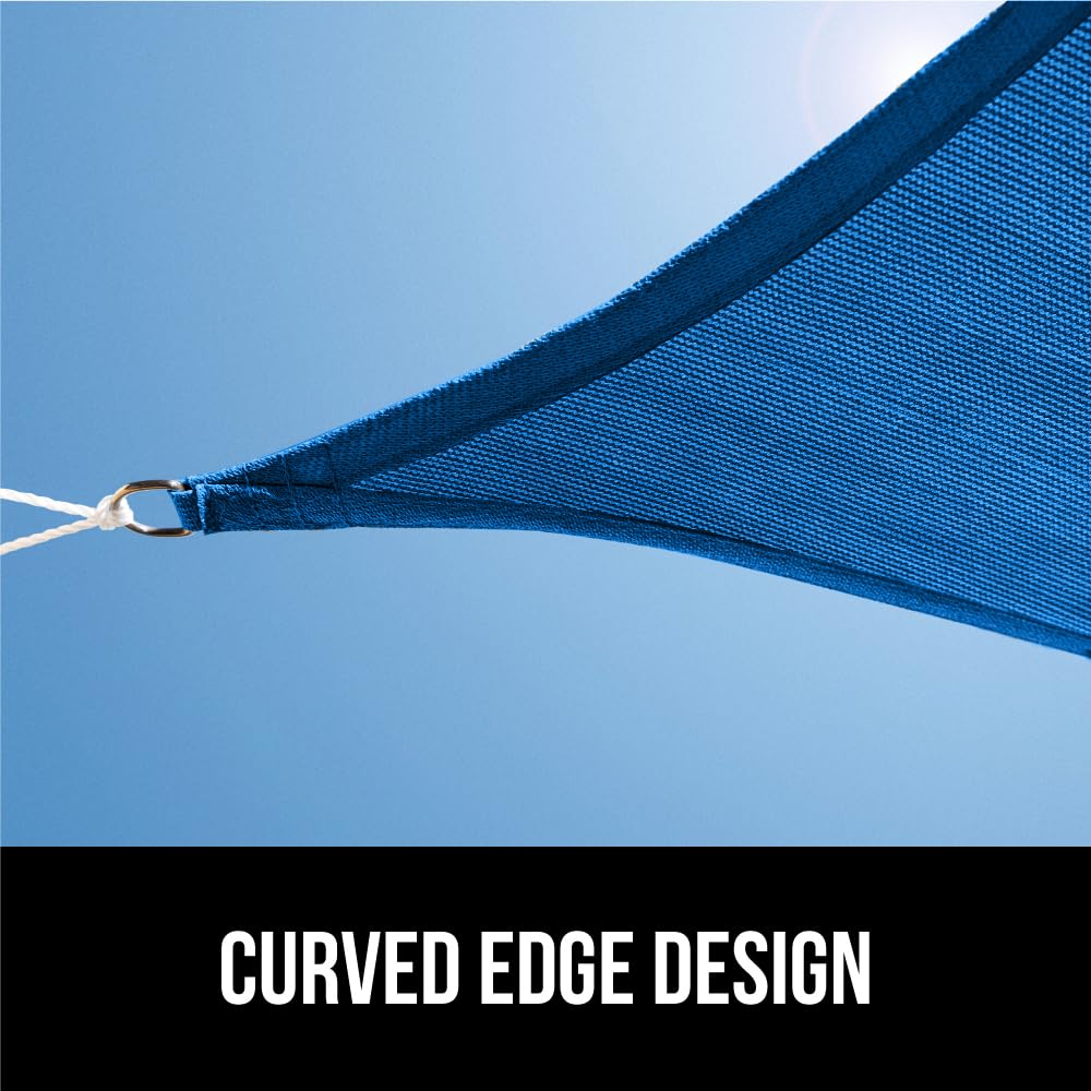 GORILLA GRIP Shade Sail with PE rope included for installation