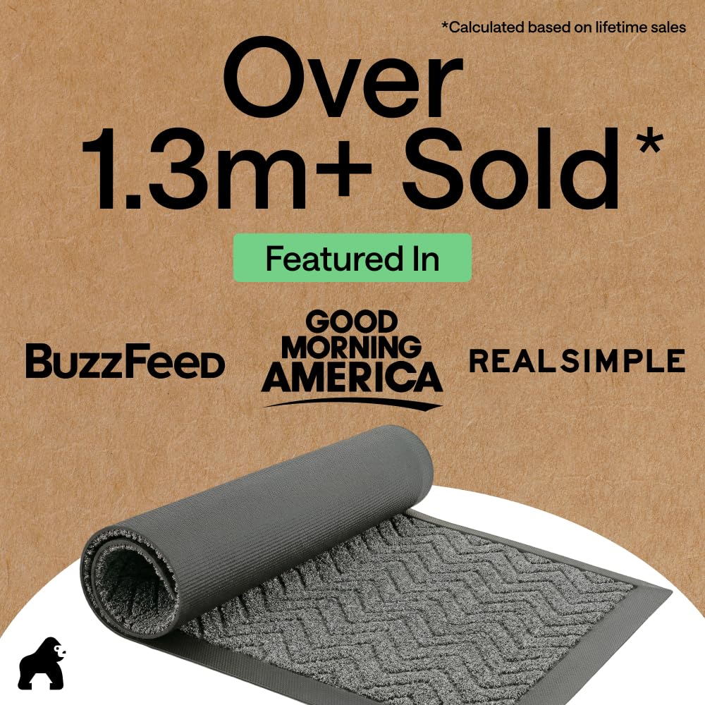 GORILLA GRIP WeatherMAX Door Mat close-up of woven top surface