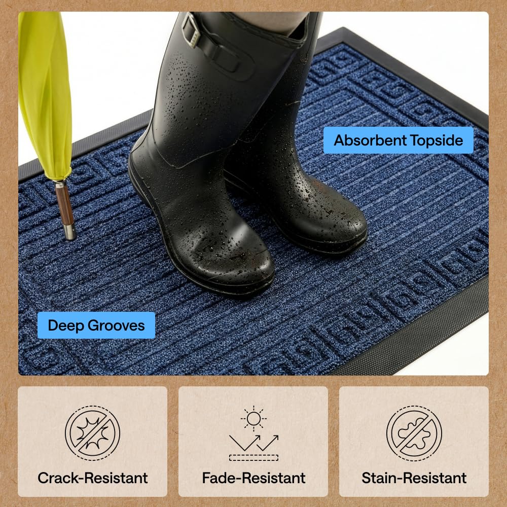 GORILLA GRIP WeatherMAX Door Mat displayed at an entryway