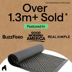 GORILLA GRIP WeatherMAX Door Mat in an outdoor entryway