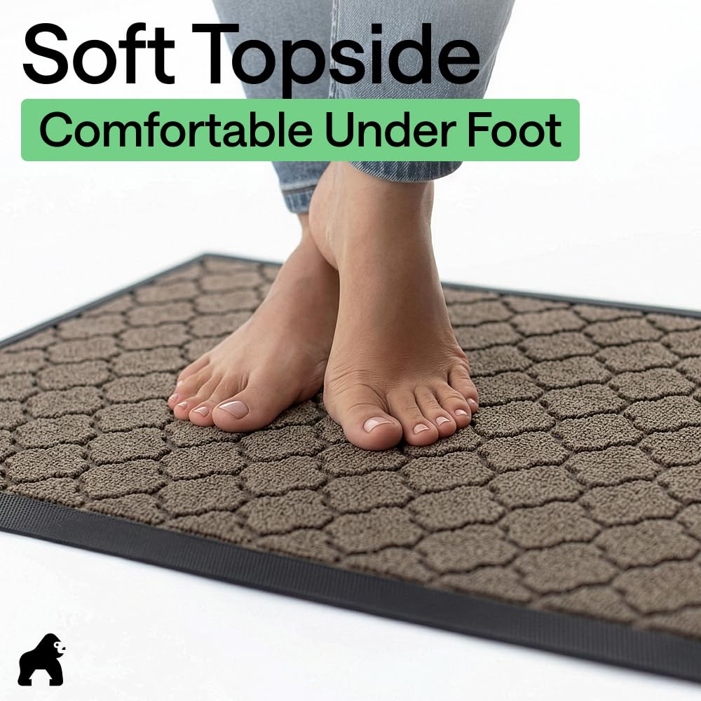 GORILLA GRIP WeatherMAX Door Mat packaging and dimensions