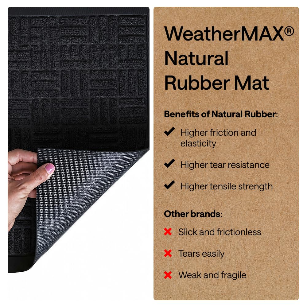 GORILLA GRIP WeatherMAX Doormat in indoor entryway