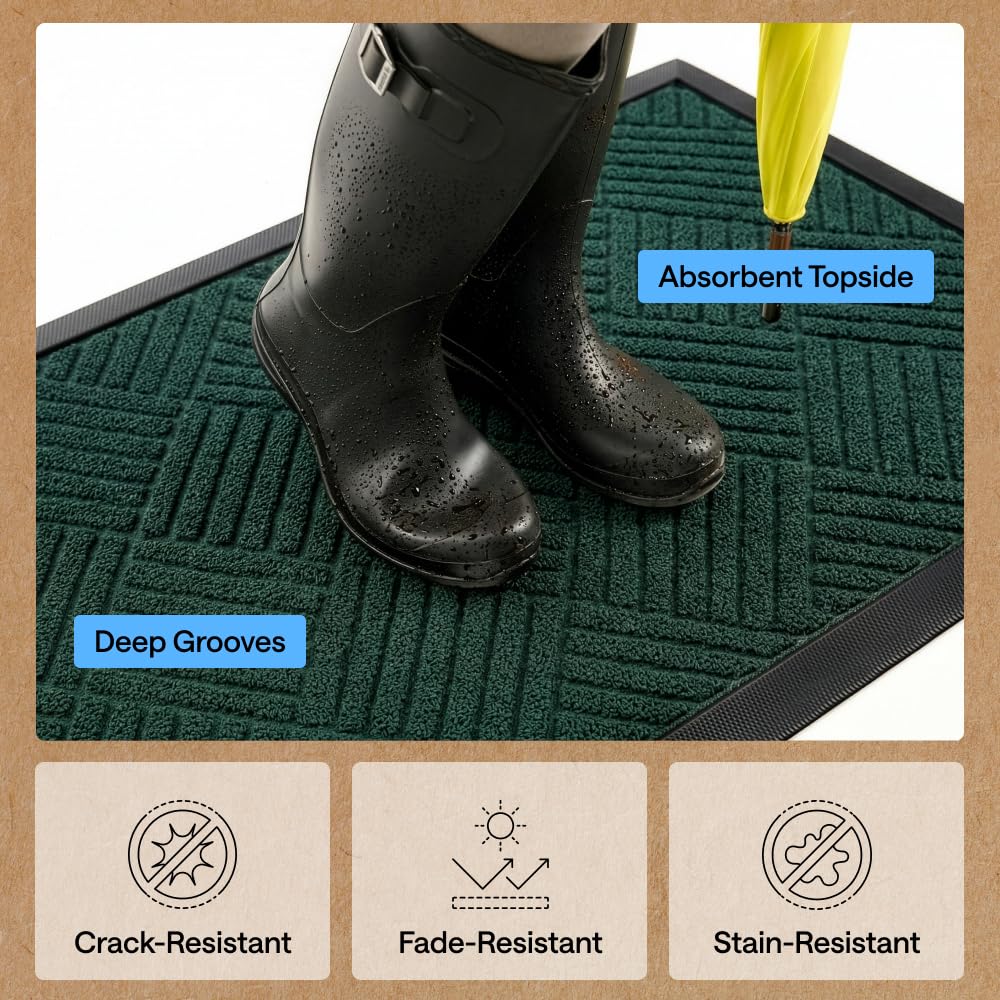 GORILLA GRIP WeatherMAX Doormat in outdoor setting