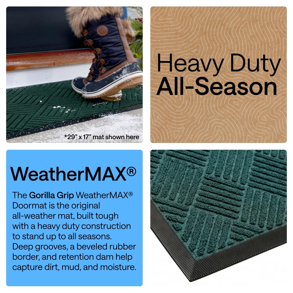 GORILLA GRIP WeatherMAX Doormat on entryway