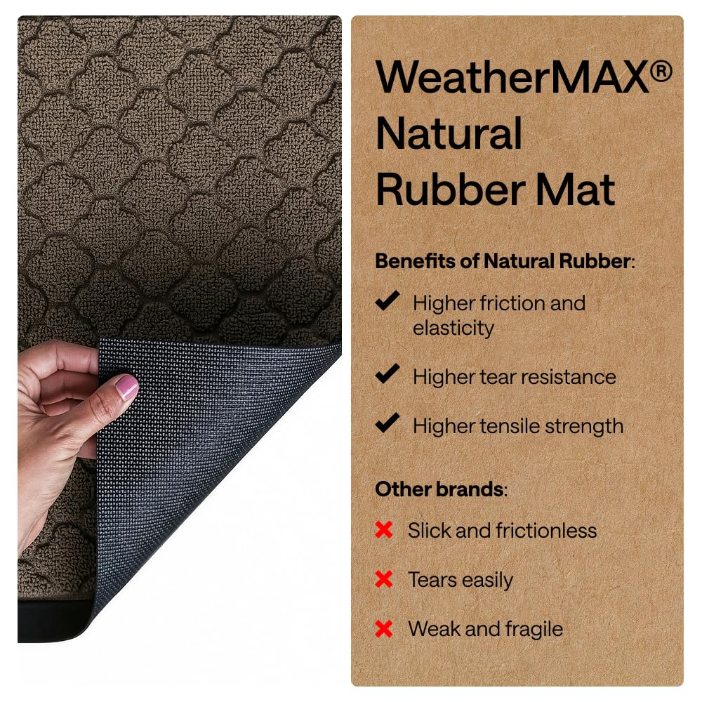 GORILLA GRIP WeatherMAX Doormat rolled out flat