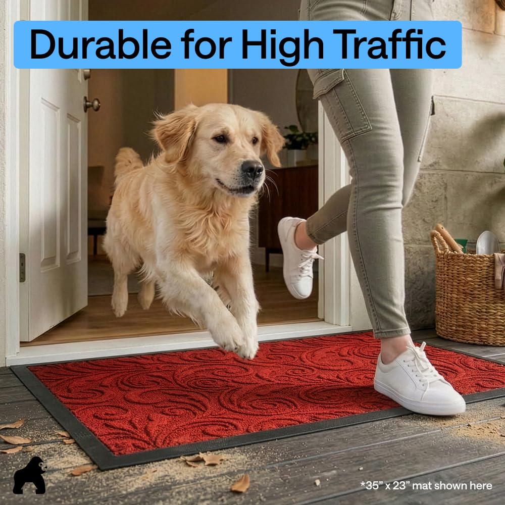 GORILLA GRIP WeatherMAX Doormat rolled up for storage