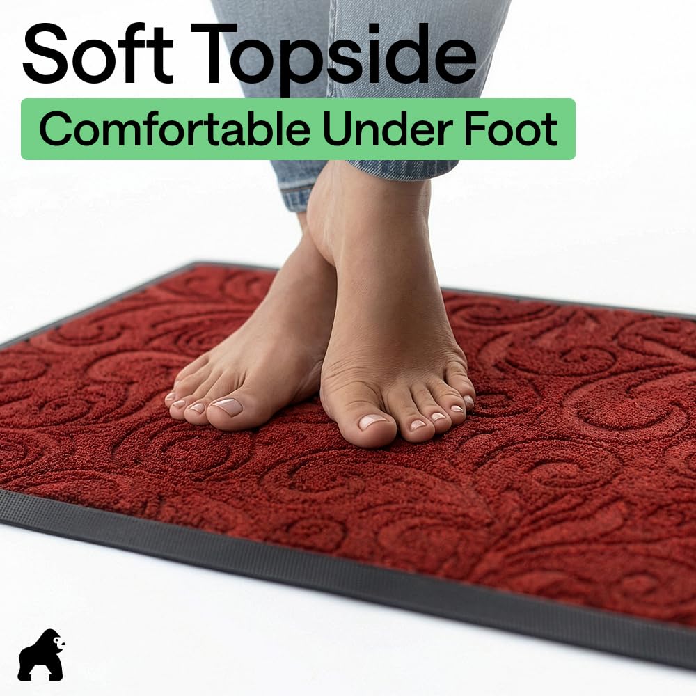GORILLA GRIP WeatherMAX Doormat with dimensions labelled