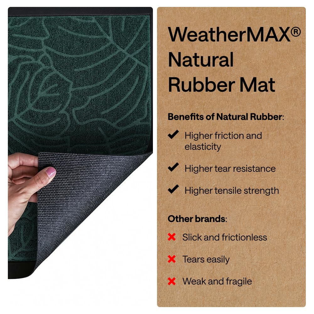 GORILLA GRIP WeatherMAX Doormat with shoe prints
