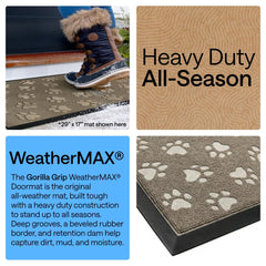 GORILLA GRIP WeatherMAX mat placed at a front door