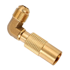 Gosknor propane elbow adapter front view with 90-degree bend