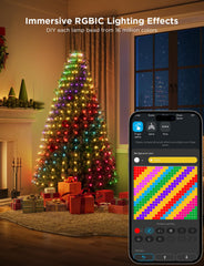 Govee Christmas Tree Lights showing vibrant RGBIC effects