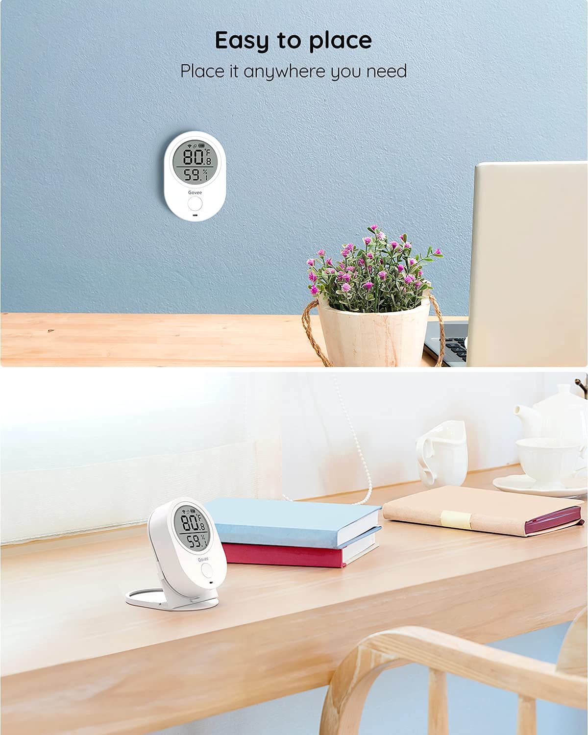 Govee Smart WiFi Thermometer Hygrometer H5051 back adhesive tape