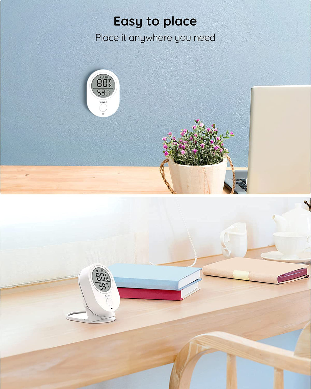 Govee Smart WiFi Thermometer Hygrometer H5051 back adhesive tape