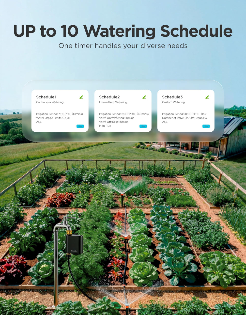 GoveeLife Sprinkler Timer in outdoor setting
