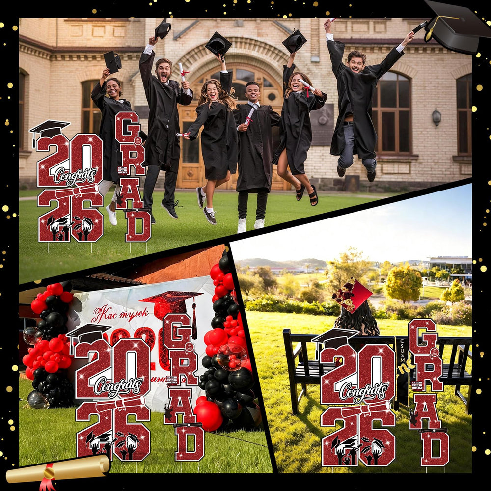 Govpy graduation yard sign packaging and components