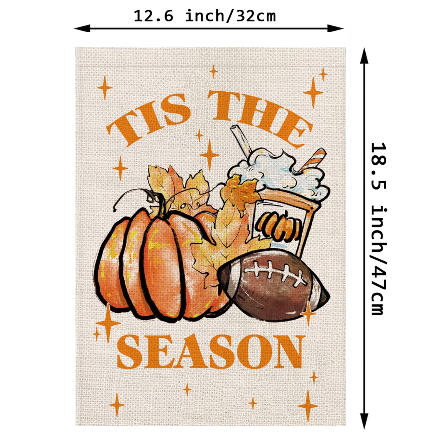 GPGHE Fall Garden Flag double-sided design, vibrant colours