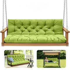 GPQAWER Porch Swing Cushion in Grass Green, front view