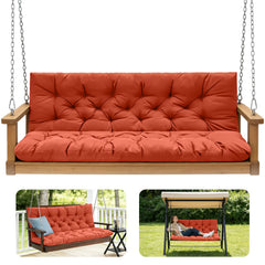 GPQAWER Porch Swing Cushion in orange front view
