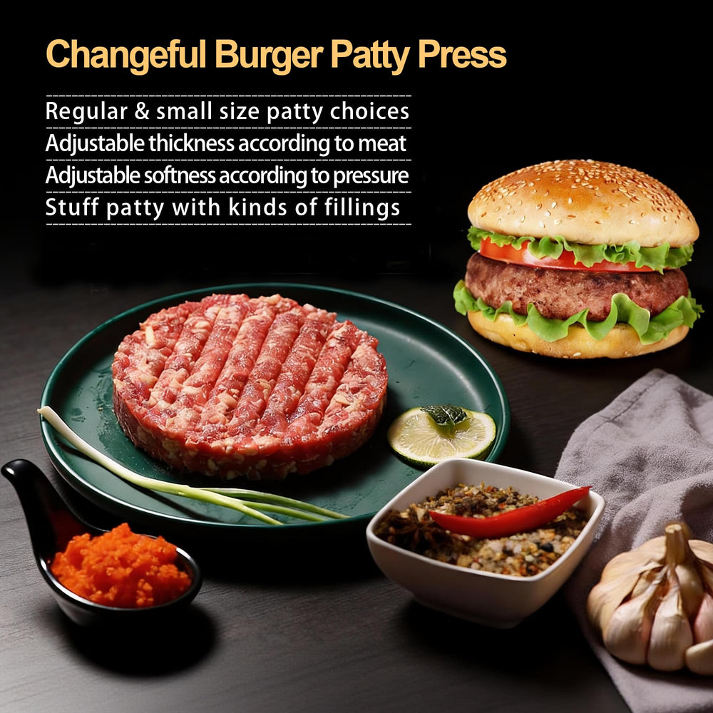 GPYG Burger Press showing nonstick surface and parchment paper