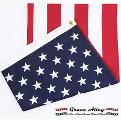 Grace Alley American Flag displayed outdoors on a flag pole