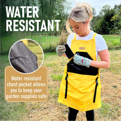 Grampa's Weeder Gardening Apron with waterproof chest pocket