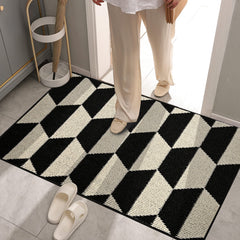 GRANNY SAYS 36x60 Large Doormat front view in Black/Tan