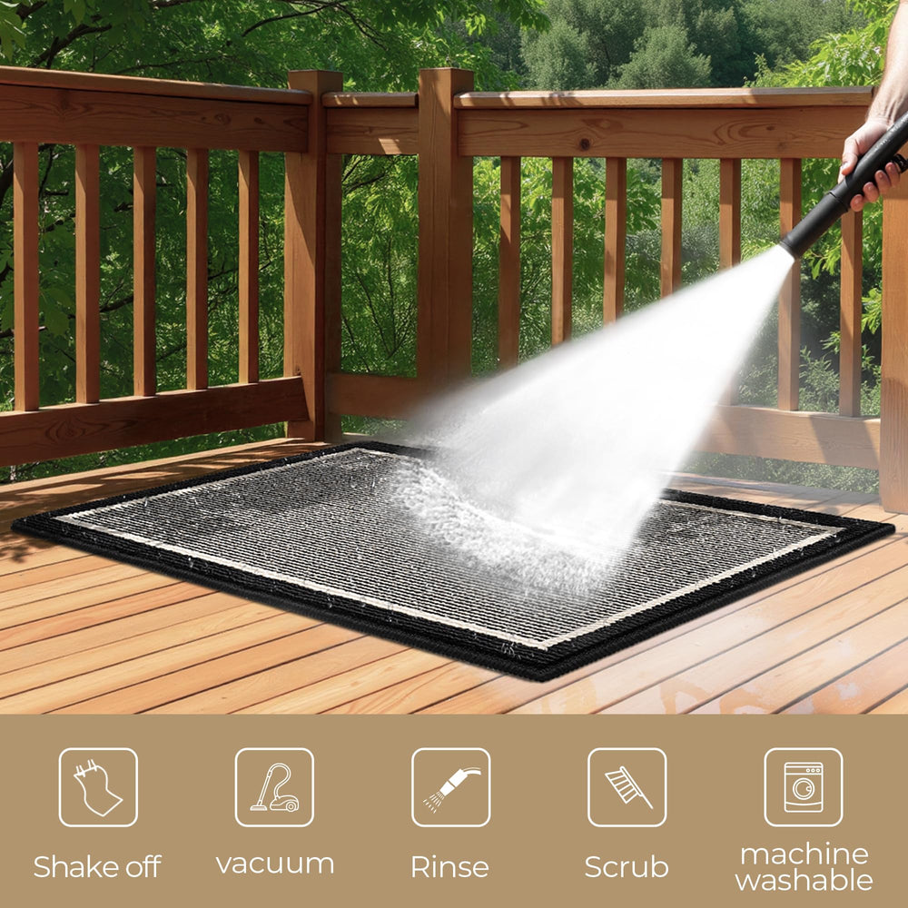 GRANNY SAYS Doormat being machine washed