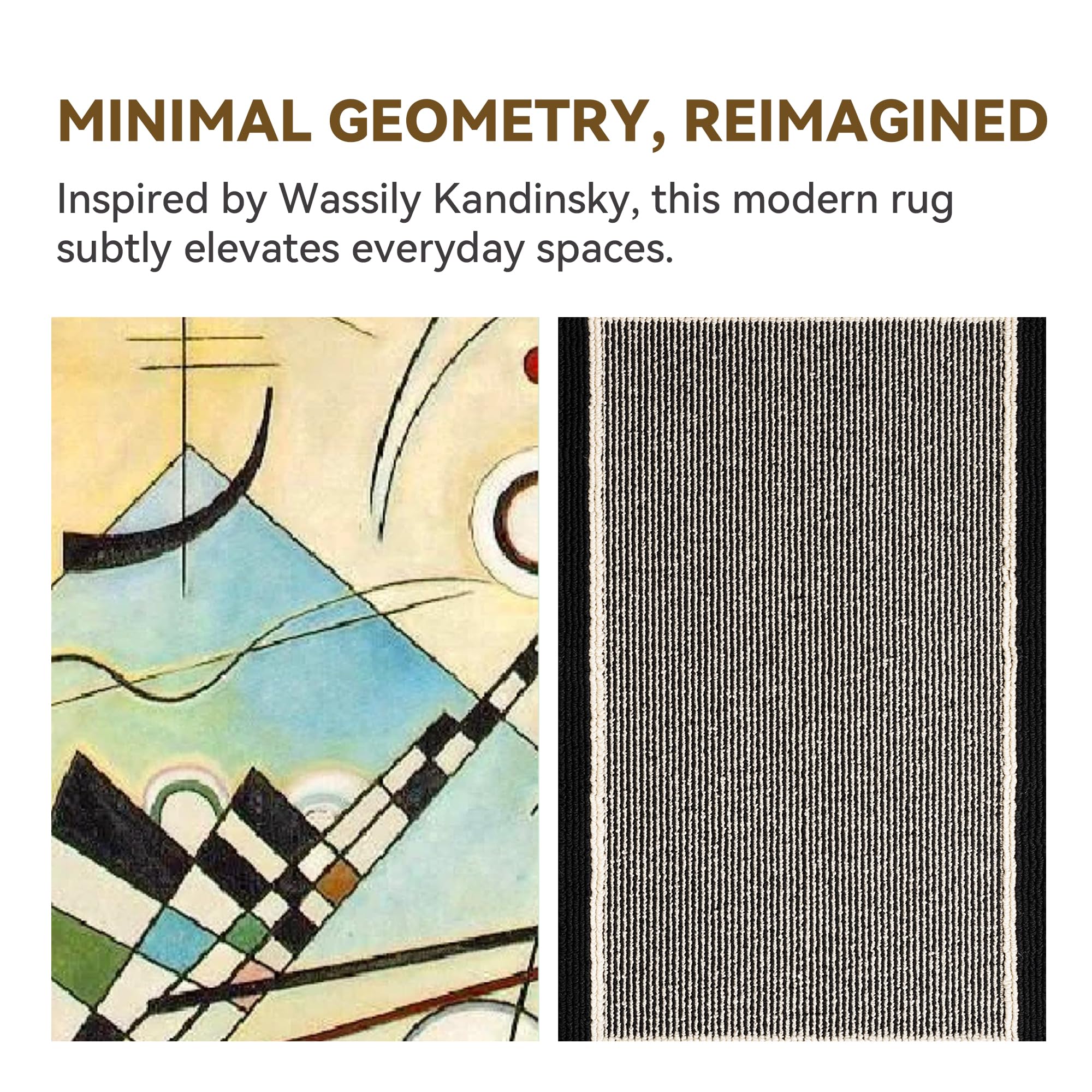 GRANNY SAYS Doormat black-stripe design on entryway