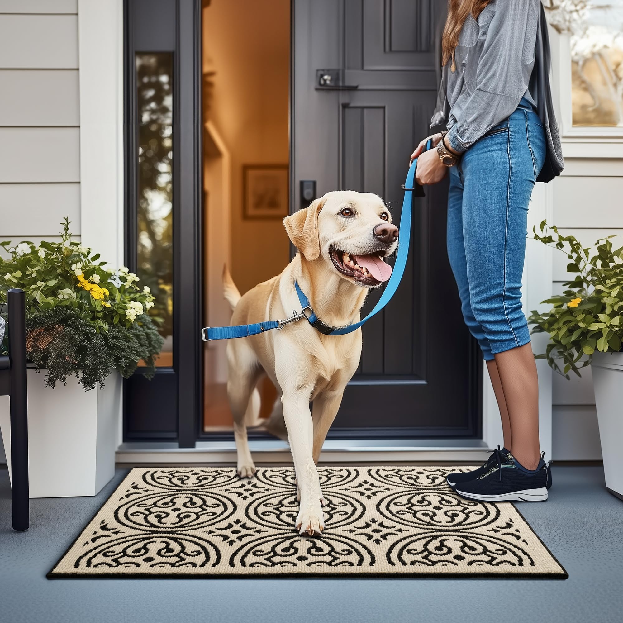 GRANNY SAYS Doormat in laundry room