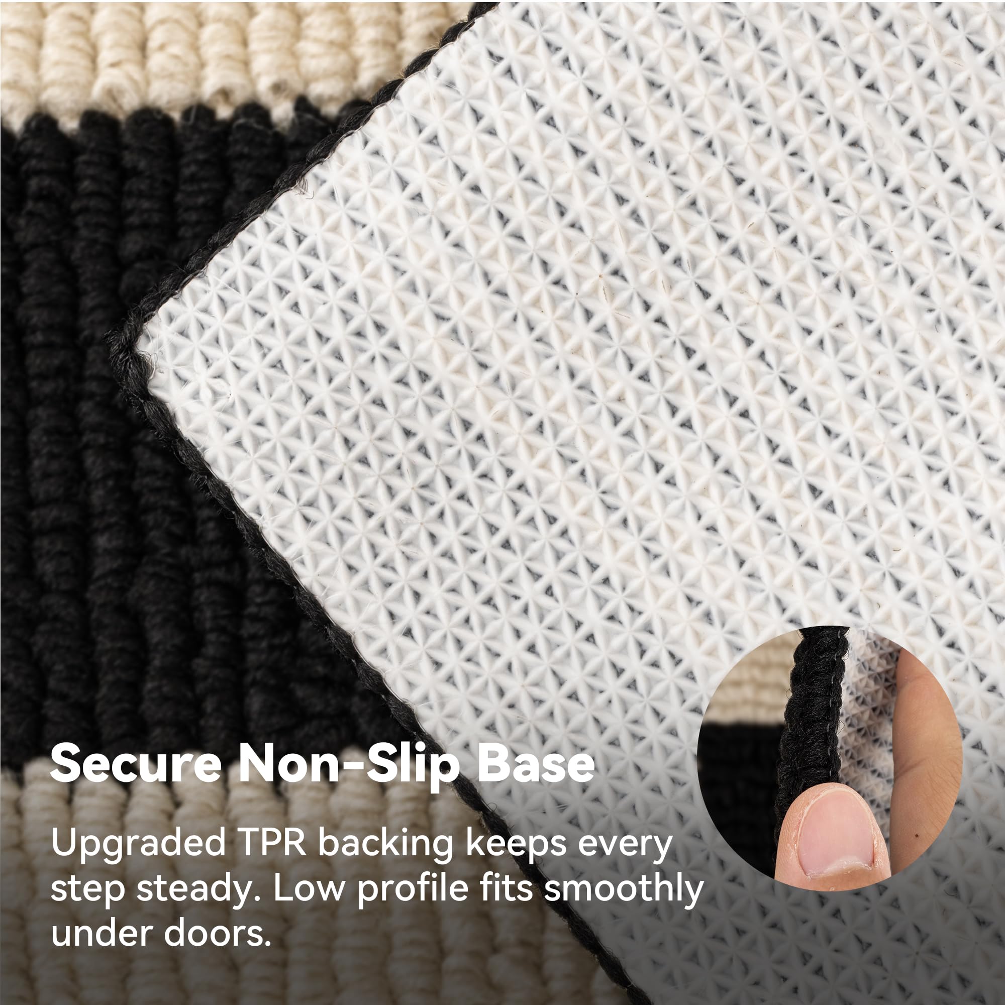 GRANNY SAYS Doormat in laundry room, showing versatility