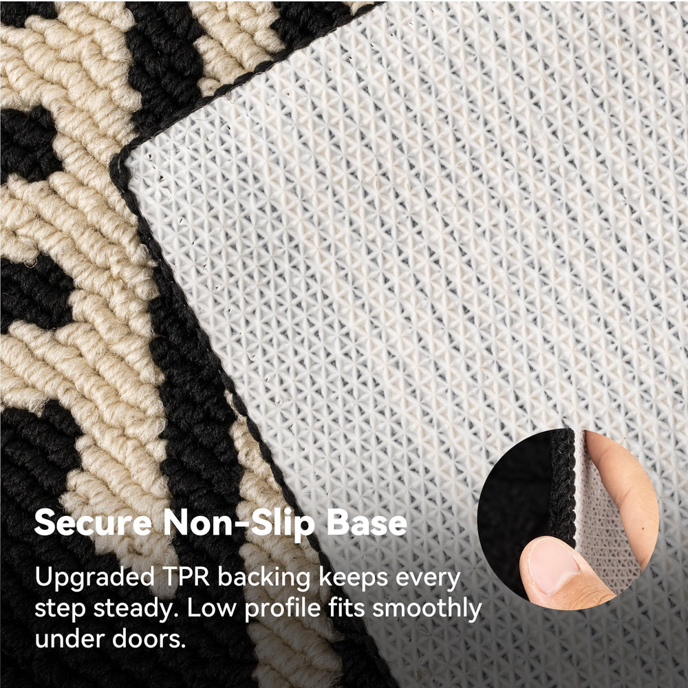 GRANNY SAYS doormat machine washable label