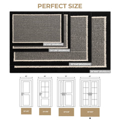 GRANNY SAYS Doormat side view, showcasing non-slip backing