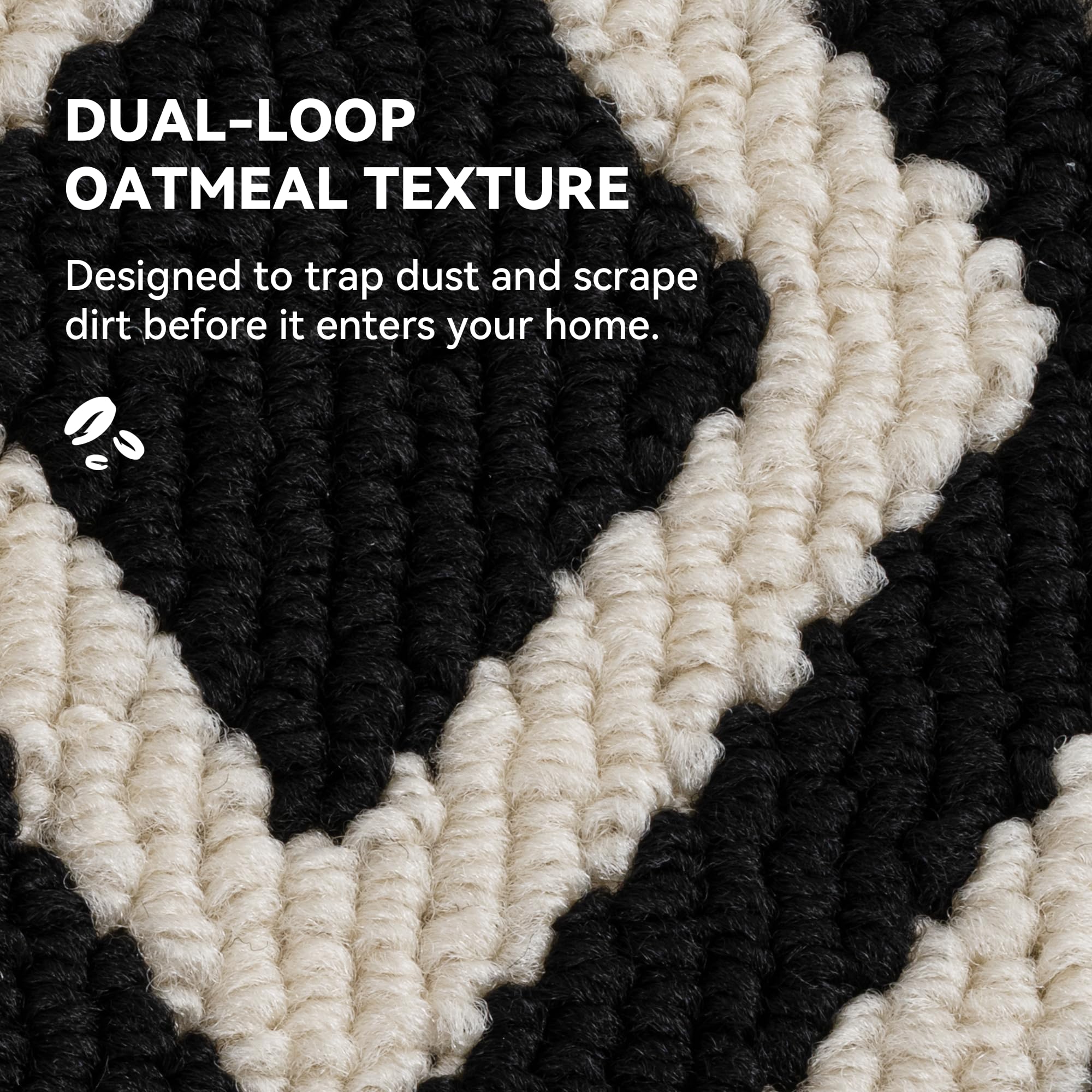 GRANNY SAYS Indoor Doormat close-up of polypropylene texture