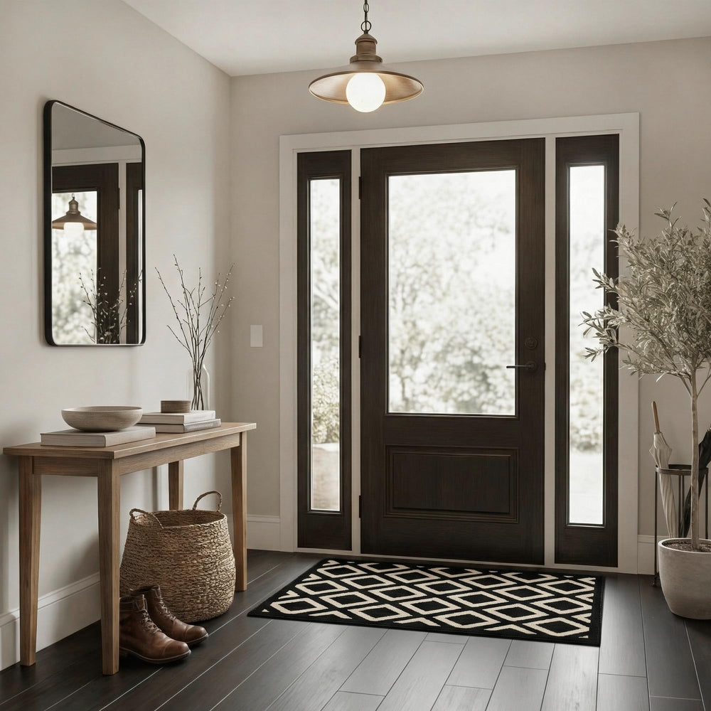 GRANNY SAYS Indoor Doormat displayed in a clean home entrance