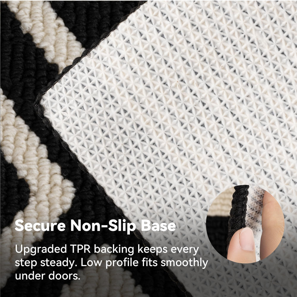 GRANNY SAYS Indoor Doormat showing non-slip backing