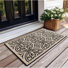 GRANNY SAYS Indoor Outdoor Doormat front view, white Vineman colour