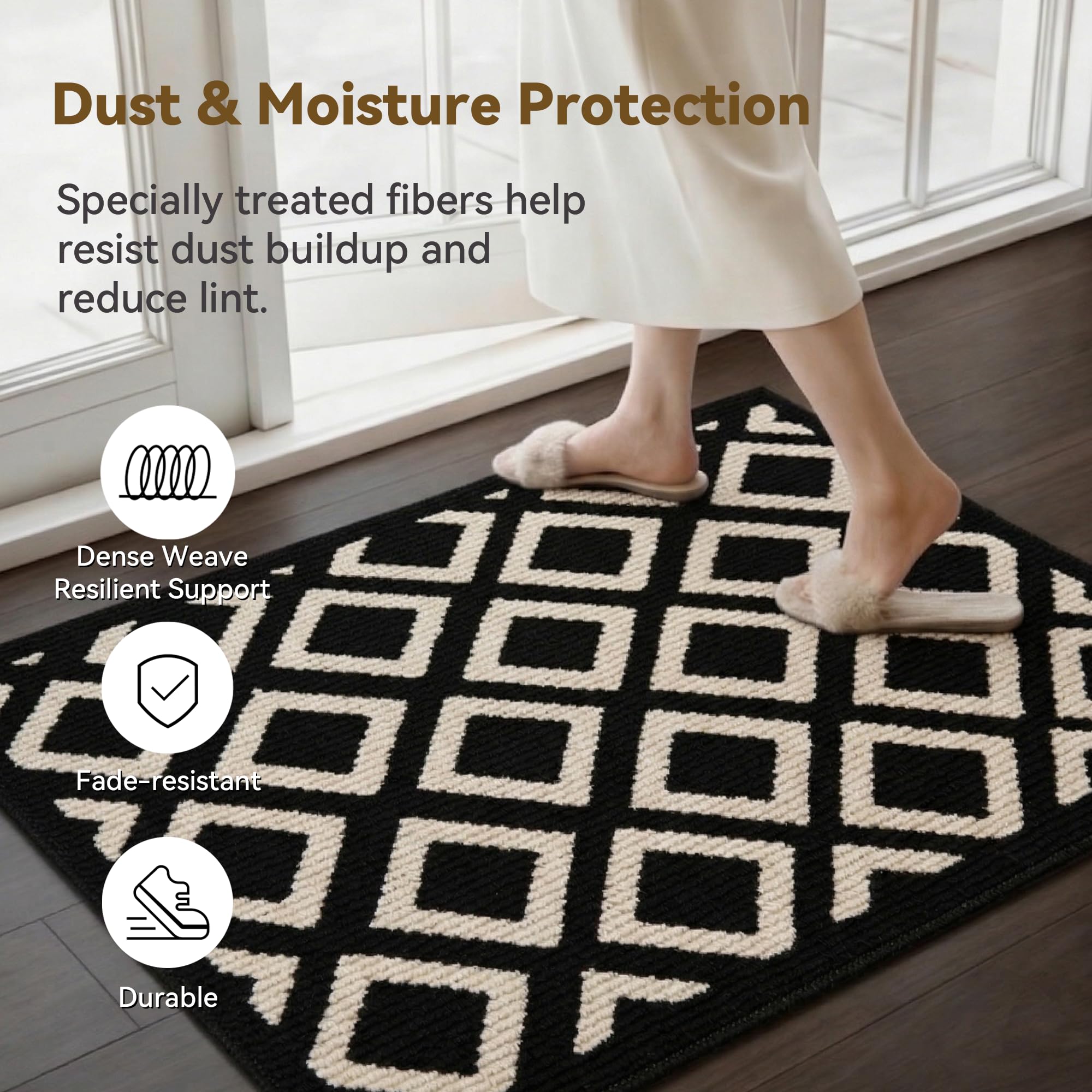 GRANNY SAYS Indoor Outdoor Doormat placed on patio