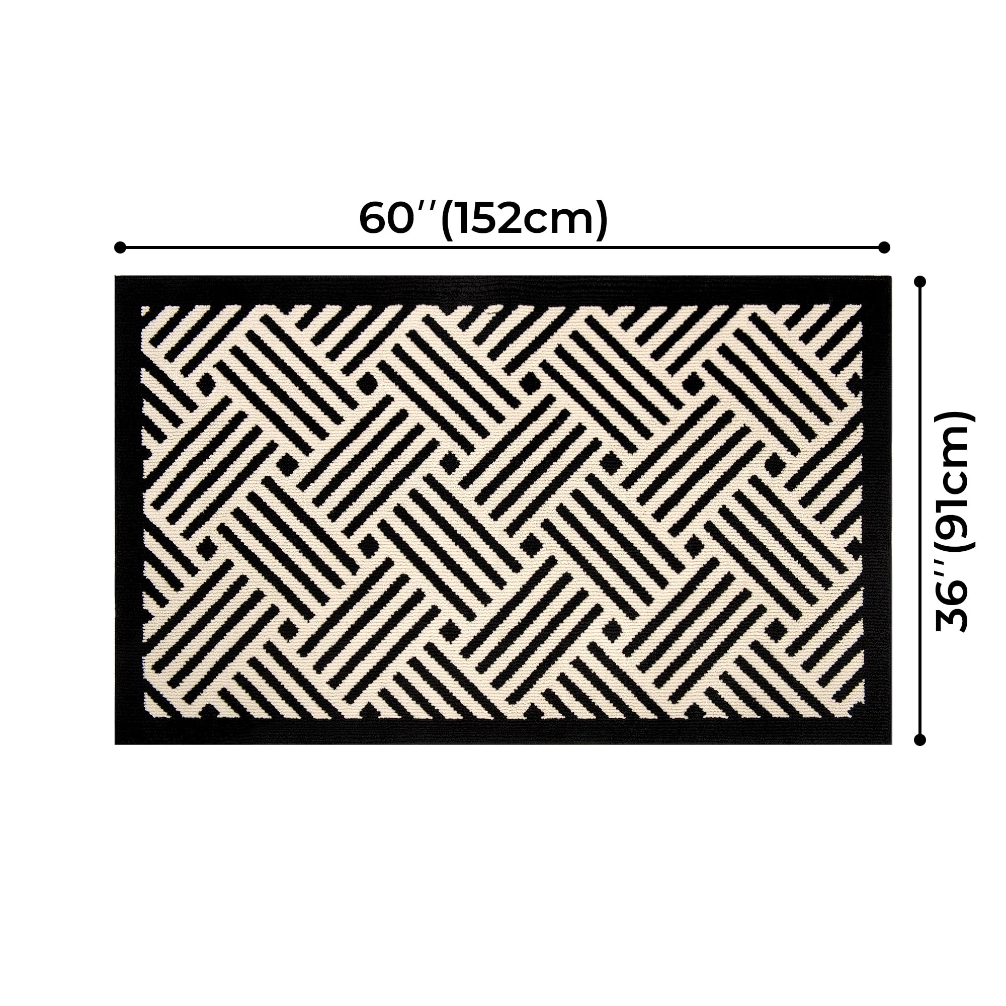 GRANNY SAYS Large Doormat non-slip backing close-up