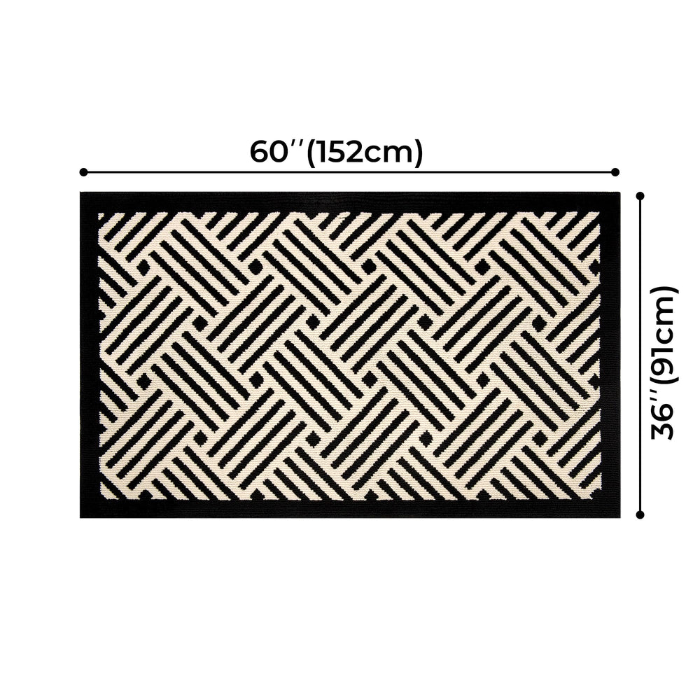 GRANNY SAYS Large Doormat non-slip backing close-up
